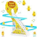 Musical Spider Man And Duck Roller Coaster Track Set With Tiny Penguin Toys With Lights & Sound. 