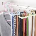 Storage Rack Tie Belt Organizer Space Saver Rotating Scarf Ties Hanger Holder Hook Closet Organization Tank Tops Bra Belts Bag. 