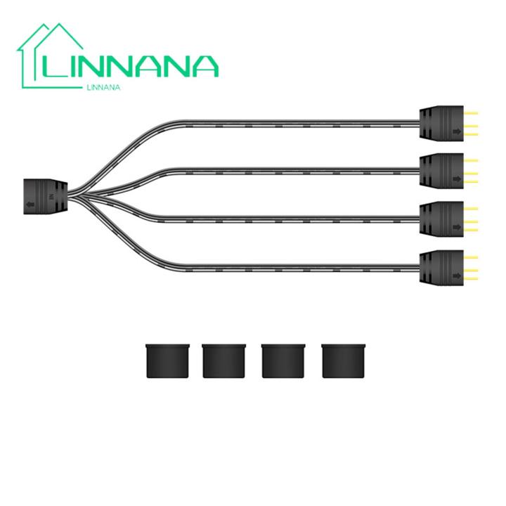 ARGB Splitter Cable Replacement 1 to 4 Mainboard ARGB Splitter Cable