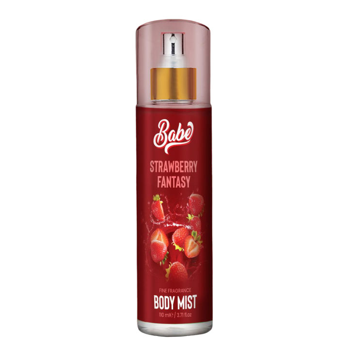 Babe Strawberry Fantasy - Fine Fragrance Body Mist 110ml - Perfume - Deodorant Body Spray - Best Gift - For Women - Best proposal Gift