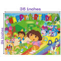 Dora The Explorer Banner - 36 Inch By 24 Inch - Birthday Banner - Dora Themed Party - Multicolor - Girls - Pack Of 1. 