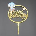 Captain America Happy Birthday Acrylic Cake Topper. 