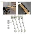 Foldable Hairpin Table Leg Folding Table Legs 33cm White. 