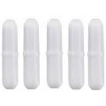 5Pcs 30mm/ 1.2 Inch PTFE Magnetic Stirrer Mixer Stir Bar, White Color, Stir Rod Magnetic, Lab Stir Plate Bar. 