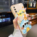 Chenyyka Case For Huawei P30 P30 Pro P30 Lite Case Cartoon Cute Monsters Pattern Luxury Plating Phone Case Square Edge Pattern Silicone Shockproof Cases Full Lens Cover Camera Protection Softcase. 
