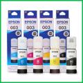 Epson ink bottles 003 pack of 4 Colors 100% Original. 