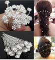 Jora Pin Stones 12PC Bridal Hairpins, Wedding Hair Accessories for Women. 