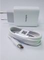100% Original infinix 33 Watt Fast Charger (Genuine) 33W Infinix Original Adaptor Box Pulled With Fast Charging Type C Cable White. 