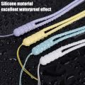 Candy Color Mobile Phone Rubber Strap / Soft Silicone Hand Wrist Lanyard Keychain / Mobile Phone Camera ID Card Anti-Lost Ropes / Hands-free Short Lanyard. 