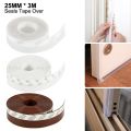 3M Door Bottom Self Adhesive Weather Stripping Silicone Rubber Seal Sweep Strip Sealing Tape. 