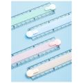 Multifunctional 30CM Foldable Ruler Foldable Easy Storage Straight Ruler Clear Scale Measuring Ruler School Office. 