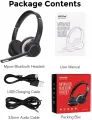 Mpow HC5 Bluetooth Headset V5.0, Wireless Headphones with Dual Microphone, CVC8.0 Noise Canceling, 22+Hrs Talk Time, Soft Ear Pad, Wireless Business Office Headset for Calling, Music (Wired Optional), over 200 hours standby time. 
