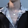Pokemon Trendy Simple Ditto Titanium steel Cloud Pendant Necklace For Women Men Fashion Anime Halloween Jewelry Gift. 