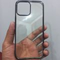 Iphone 13 Pro Max Back cover jelly pouch Black Border. 