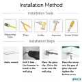 (PATEL ) (in Set) (2pcs) High Quality Thick Bathroom Wall Mounted Glass Shelf Shampoo Rack Bathroom Shelf Bathroom Rack Toilet Rack Glass Rack 1 Layer Toilet Rak Glass Rak Bathroom Rak Fast Delivery Ready Stock Readily Stock. 