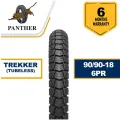 Panther Trekker 90/90-18 Tubeless(Front & Rear) 6 PR - GS 150 YBR 125 CC - Motorcycle Tubeless Tyre – Panther Tyres & Tubes.. 