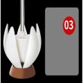 Lotùs Design Toilet Brush and Holder Floor-Standing Cleaning Brush Automatic Opening and Closing Bathroom Toilet Cleaning Tools.. 