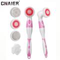 4 In 1 Spin Automatic Water Proof SPA Body Massage Cleaner Shower Body Scrubber Massage Bath Device Machine Relaxation Brush Electric Power Long Handle Easily Reaches Back. 