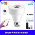 Tuya Smart WiFi Light Bulb Socket Smart E27 Light Bulb Adapter Smart Remote Control Light Lamp Bulb Holder. 
