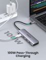 UGREEN__ USB C Hub, Type C Dongle 4K 30Hz, 6 in 1 USB C Adapter with 4K HDMI USB3.0 SD/TF Card Reader 100W PD Compatible with MacBook_Pro/Air, iPad_Pro, Dell_XPS More Type C Devices. 
