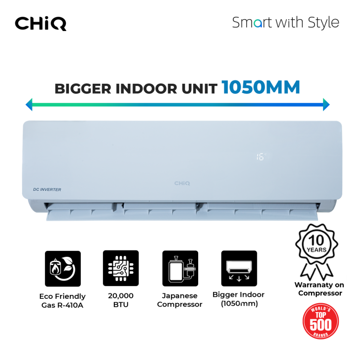 CHiQ-%20SDH-18RD%20(20,000%20Plus%20More%20BTUs)-%201.5%20Ton%20AC%20-%20DC%20Inverter-%20White%20Color-%2010%20Years%20Official%20Brand%20Warranty%20-%20Image%202