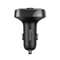 Baseus S-09A T typed Bluetooth MP3 USB Car Charger For Phone 3.4A (Standard edition) With LED Display Car Phone Charger for Oppo Xiaomi - Black. 