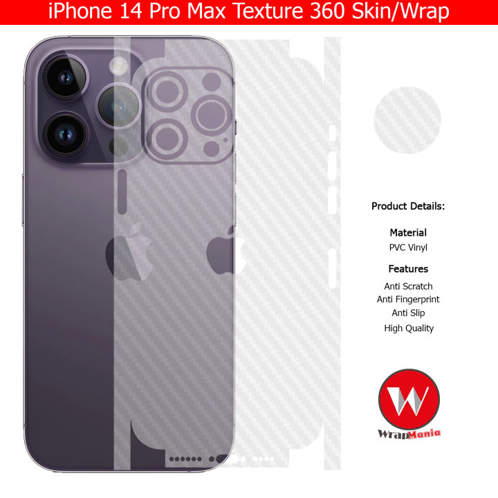 iPhone%2014%20Pro%20Max%20Skin/Wrap%20360%20Protection%20Sheet/%20Carbon%20fiber/%20Matte/%20Transparent/%20Lamination%20Back%20And%20Sides%20Included%20Camera%20Skin%20-%20Image%209
