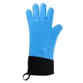 Premium Oven Gloves Insulated Long Anti-scalding Mitts for Cooking black. 