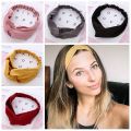 1Pcs Women Suede Headband Vintage Cross Knot Elastic Hair Bands Soft Solid Girls Hairband. 