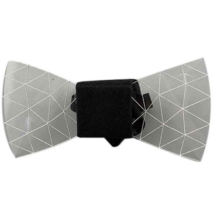 Colorful LED Acrylic Bow Tie Change 7 Lighting Colors Men Bow Tie Flashing LED Bow Tie Light Up Party Luminous Bow Tie A