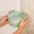 Bathroom Storage Rectangular Rack & Corner Shelf Organizer No Drill for Shower Soap Shampoo Holder Toilet Storage Accessories with Drainage hole. 
