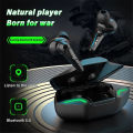 Kebidu TWS Sports Wireless Bluetooth 5.1 Earphones Water-resistant Gaming Earbuds Low latency with Mic HiFi Stereo Headphone - White Color. 