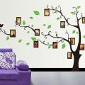 DIY transparent PVC wall stickers AY803a brown tree photo series of three generations of wall stickers wall stickers. 
