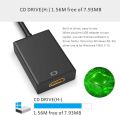 ABLEWE USB to HDMI Adapter, USB 3.0 / 2.0 to HDMI 1080P Video Graphics Cable with Audio for PC Laptop HDTV Projector Compatible with Windows XP 7/8 / 8.1 / 10 NOT For Māc. 