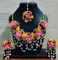 Artifical flower Jewellery for Mehndi , Earrings for girls Stylish, Flower Jewellery,  Earrings in yellow,  Bridal Jewellery. 