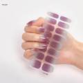 2Pcs Nail Art Stickers Gradient Colors 8 Mixed Sizes Nail Supplies Manicure Decoration for Style H. 