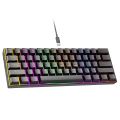 Wireless Gaming Keyboard RED Light keyboard, blue Switch, a versatile mechanical keyboard that offers WIRELESS connectivity. Featuring real RGB backlighting and 61 custom keys, this compact 60% TO 70% keyboard, 2.4G and 3 Bluetooth connection support. 