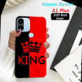 Xiaomi Redmi A1 Plus Back Cover Boys - King Style Mobile Back Cover Pouch - Airbag Case Anti Shockproof Phone Case - Red. 