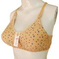 Classic Cotton Bra Brazier for Women Undergarments and Non-wired Brazzer with Chikan Embroidery. 