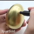 Chrome Paint Marker Reflective Liquid Mirror Paint Pens Golden Silvery Ink 2mm Writing Tip For Model Metal Wood Plastic Stone. 