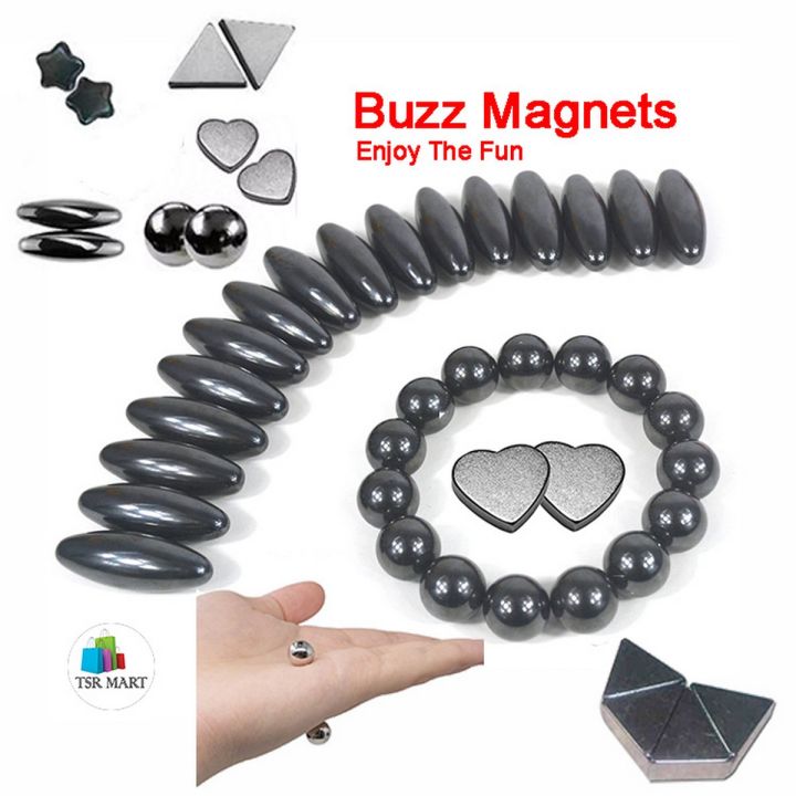 Buzz Magnets Pack of 60 magnet pieces Singing Buzzing Rattle Snake Magnet Toys Magnetic Toys by TSR Mart