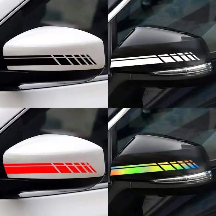 Sport Grid Car RearView Mirror Sticker Decor Racing Waterproof Decals Accessories For audi a1,audi a6 c6,audi a6 c7,mazda cx5