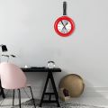 Wall Clock Metal Frying Pan Design 8 Inch Clocks Kitchen Decoration Novelty Art Watch. 