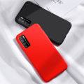 【Sroof】Liquid Silicone Infinix Note 7 Lite Macaron Candy Color TPU Shockproof Soft Phone Case Shell Protector Cover. 