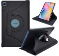 For Samsung Tab S6 Lite (10.4 Inch) (2020) SM-P610 / P615 Flip Cover | Leather Finish | 360 Degree Rotate Flip Cover. 