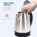 Imported Electric Kettle - 2L, 1500W, GS National Certified, Stainless Steel with Advanced Automatic Switch for Rapid Boiling and Safety quick boiler kettle for tea. 