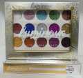 Luminous Ultra Makeup Glitter Palette - 12 Vibrant Shades for Sparkly Eyes. 