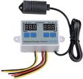 Dual Digital Temperature Humidity Controller For Eggs Incubator Hatching Home Fridge Thermostat Humidistat Thermometer Hygrometer XK-W1099 AC110-220V. 