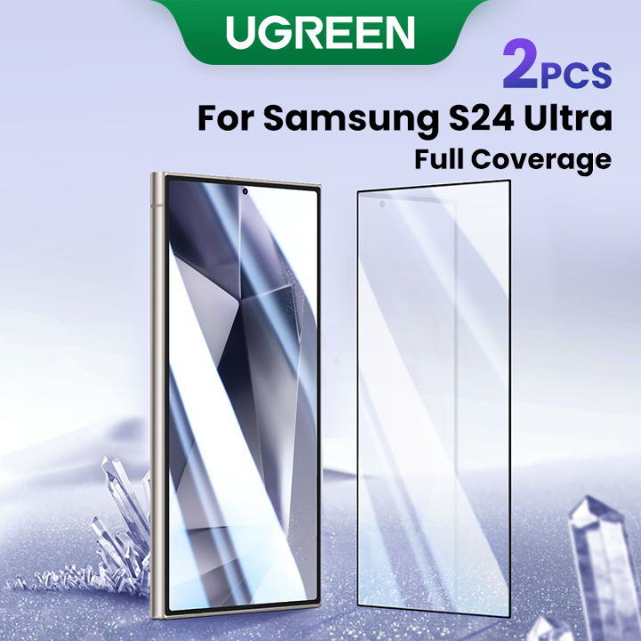UGREEN Screen Protector for Samsung Galaxy S25 S24 Ultra HD Tempered Glass Protective Film Friendly Easy Installation Anti Scratch Bubble Free