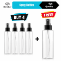 Empty Spray Bottle 100ml Pack of 2 Refillable Plastic Spray Bottles | Fine Mist Spray Bottle for Hair Oil, Perfume, Water & Cleaning Solution | Portable Travel Spray Container. 